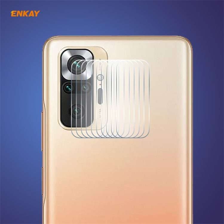 For Redmi Note 10 Pro / Note 10 Pro Max 10 PCS Hat-Prince ENKAY 0.2mm 9H 2.15D Round Edge Rear Cam