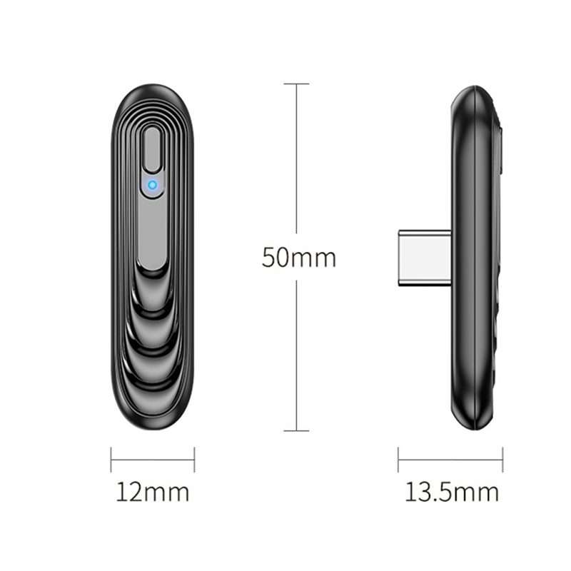 T71 Type-C Bluetooth 5.0 Wireless Transmitter Audio Adapter for Nintendo Switch Lite / PC / Comput