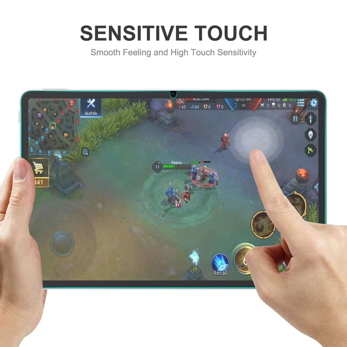 2 PCS For Honor Tablet V7 Pro ENKAY Hat-Prince 0.33mm Explosion-proof Tempered Glass Protector Ant