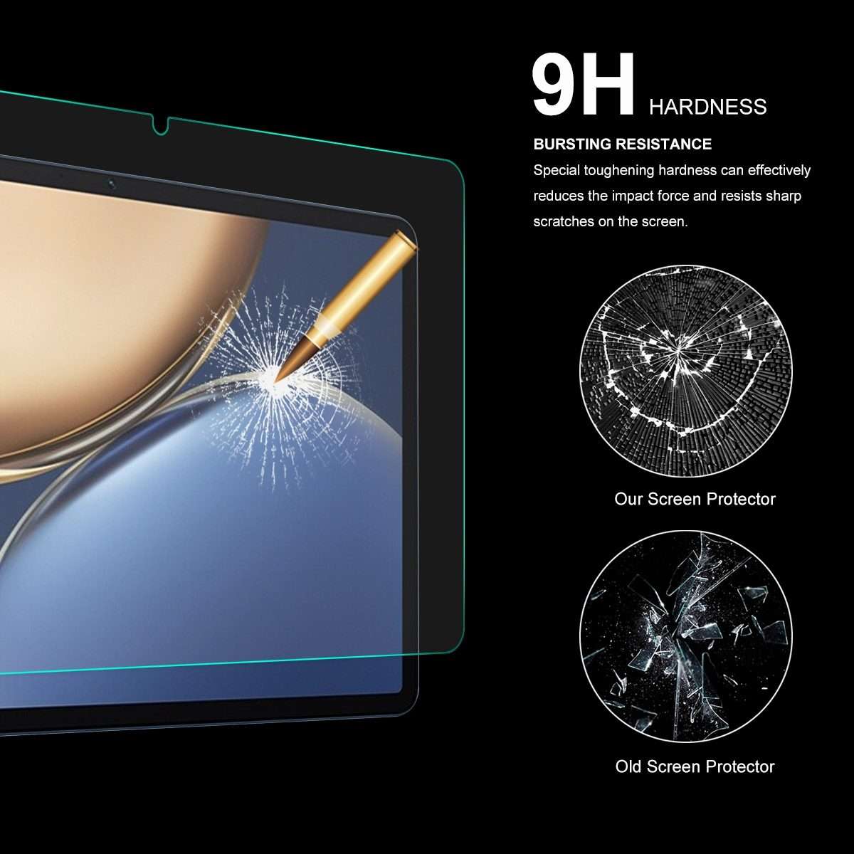 2 PCS For Honor Tablet V7 Pro ENKAY Hat-Prince 0.33mm Explosion-proof Tempered Glass Protector Ant