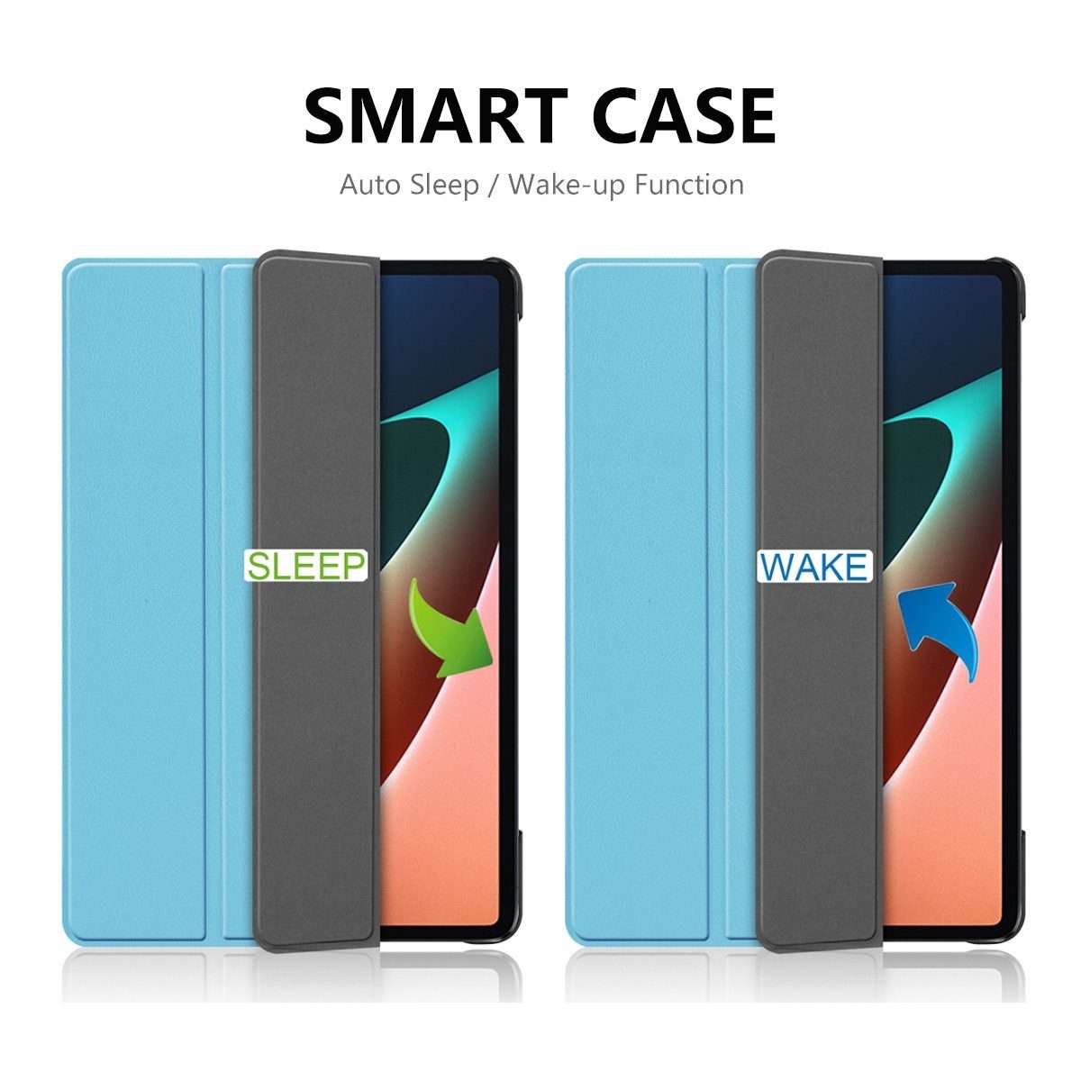 For Xiaomi Mi Pad 5 / 5 Pro ENKAY Custer Texture Horizontal Flip PU+PC Leather Cas ... (Dark Blue)