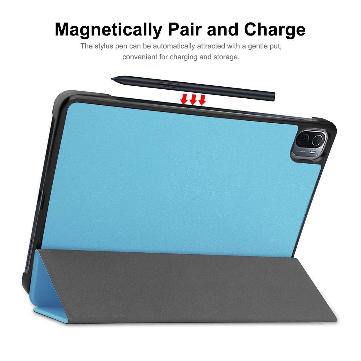 For Xiaomi Mi Pad 5 / 5 Pro ENKAY Custer Texture Horizontal Flip PU+PC Leather Ca ... (Dark Green)