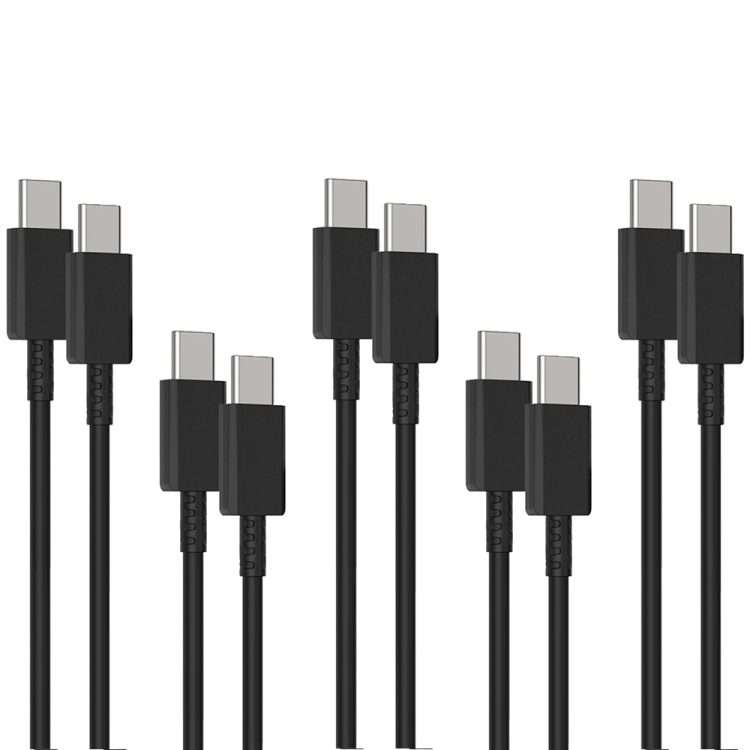 5 PCS XJ-70 45W 5A USB-C / Type-C to Type-C Super Fast Charging Cable, Length: 1m