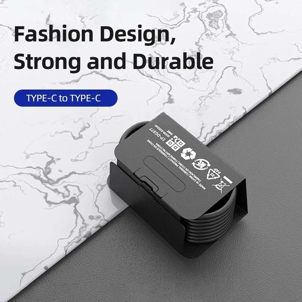 5 PCS XJ-70 45W 5A USB-C / Type-C to Type-C Super Fast Charging Cable, Length: 1m