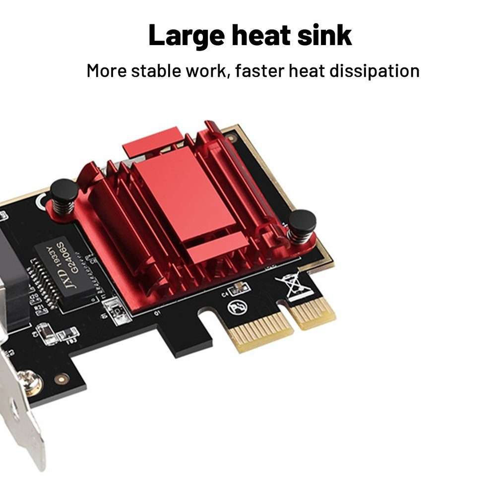 Gigabit Diskless PCIe Network Card High Speed Stable Connect Network Adapter