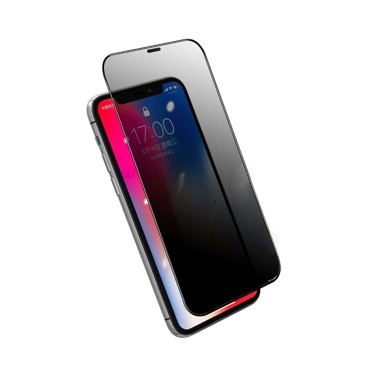 ENKAY Quick Stick Anti-peeping Tempered Glass Film For iPhone 11 Pro Max / XS Max