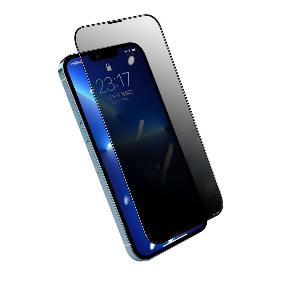 For iPhone 13 / 13 Pro ENKAY Quick Stick Anti-peeping Tempered Glass Film