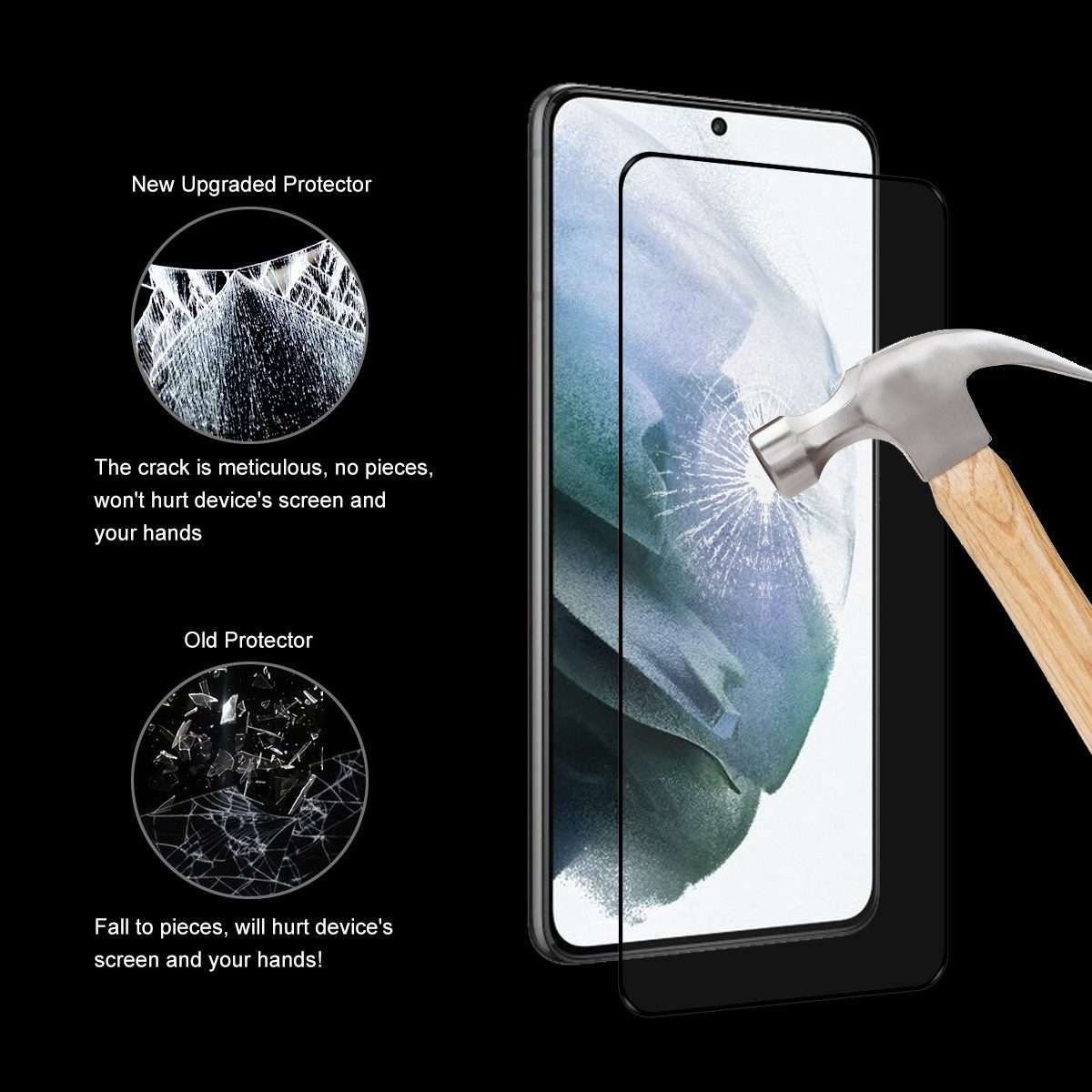 For Samsung Galaxy S22 5G 5pcs ENKAY Ultra-thin 0.2mm Full Glue Coverage Tempered Glass Protector
