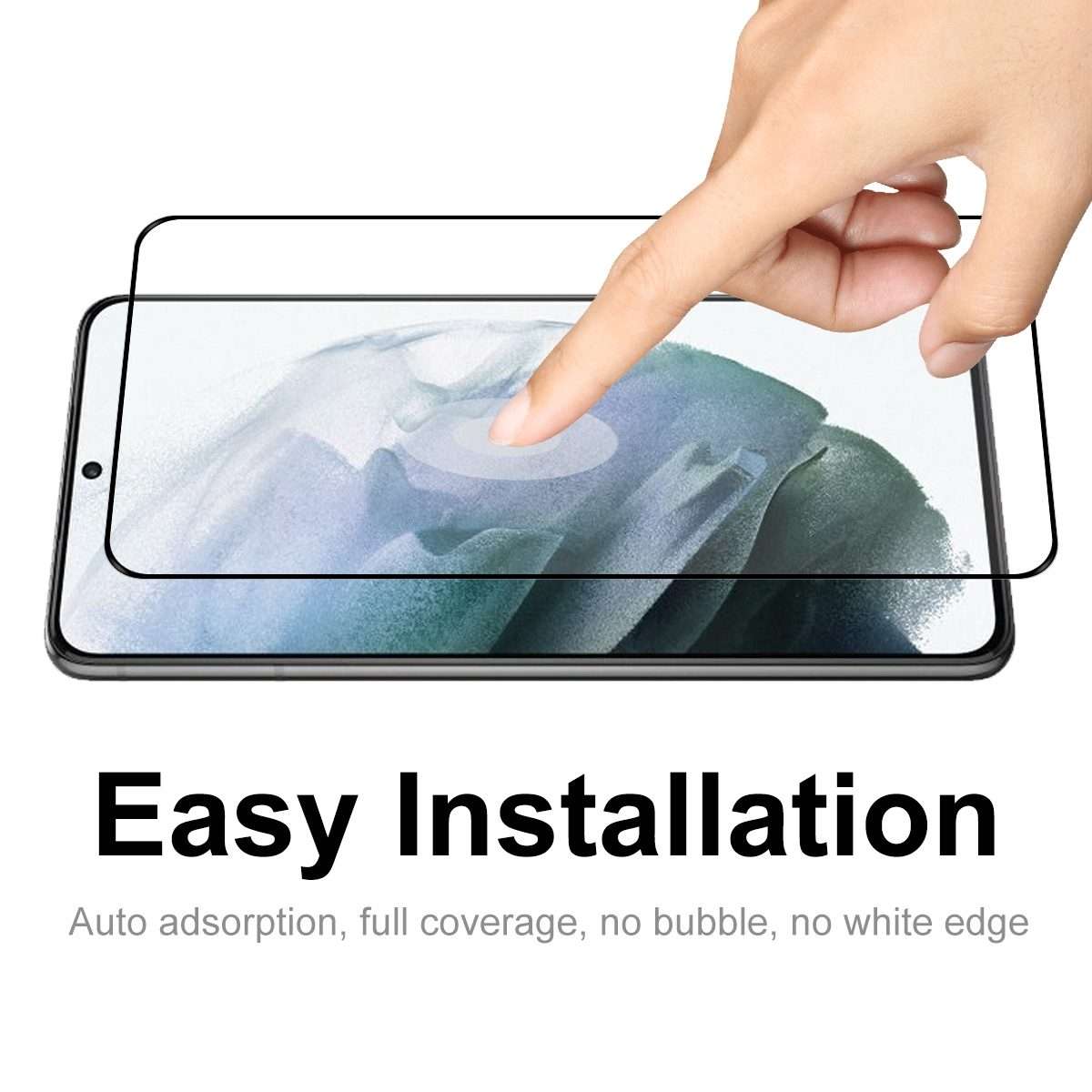 For Samsung Galaxy S22 5G 5pcs ENKAY Ultra-thin 0.2mm Full Glue Coverage Tempered Glass Protector