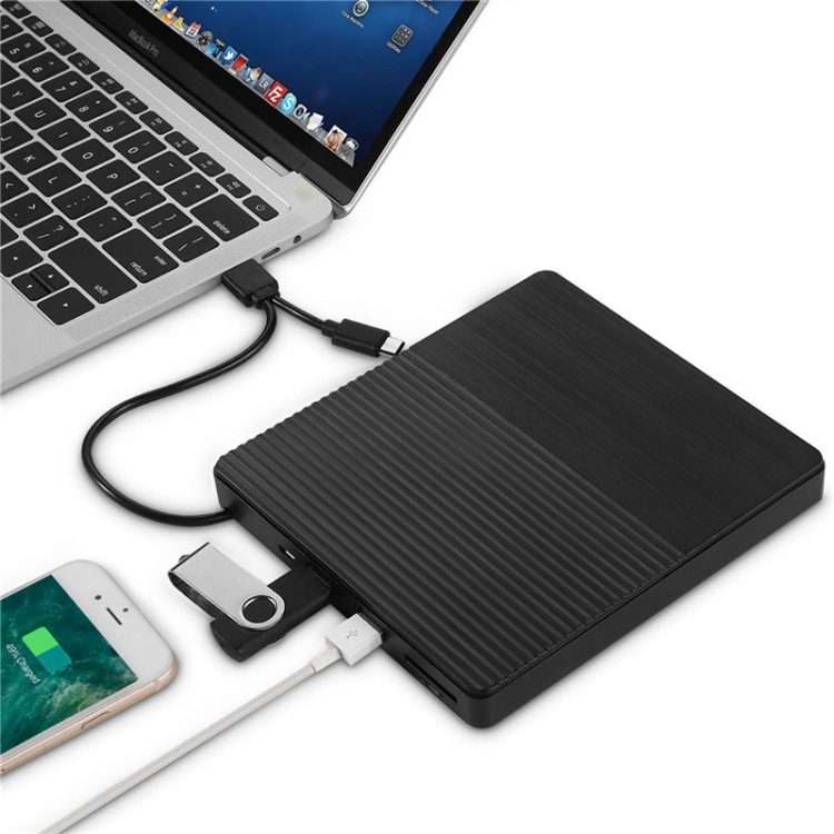 Type-C Portable External CD Burner Optical Drive