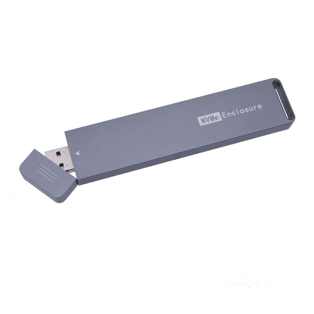 NVME M.2 SSD Enclosure, Support 2230/2242/2260/2280 M.2 SSD