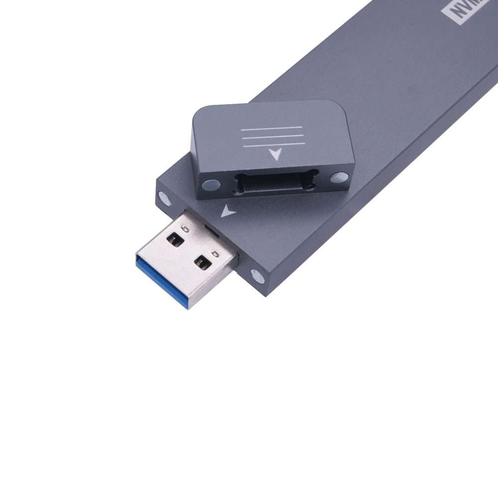 NVME M.2 SSD Enclosure, Support 2230/2242/2260/2280 M.2 SSD