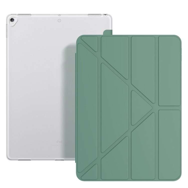 Multi-folding TPU Back Flip Leather Smart Tablet Case for iPad Pro 12.9 inch 2015 ... (Dark Green)