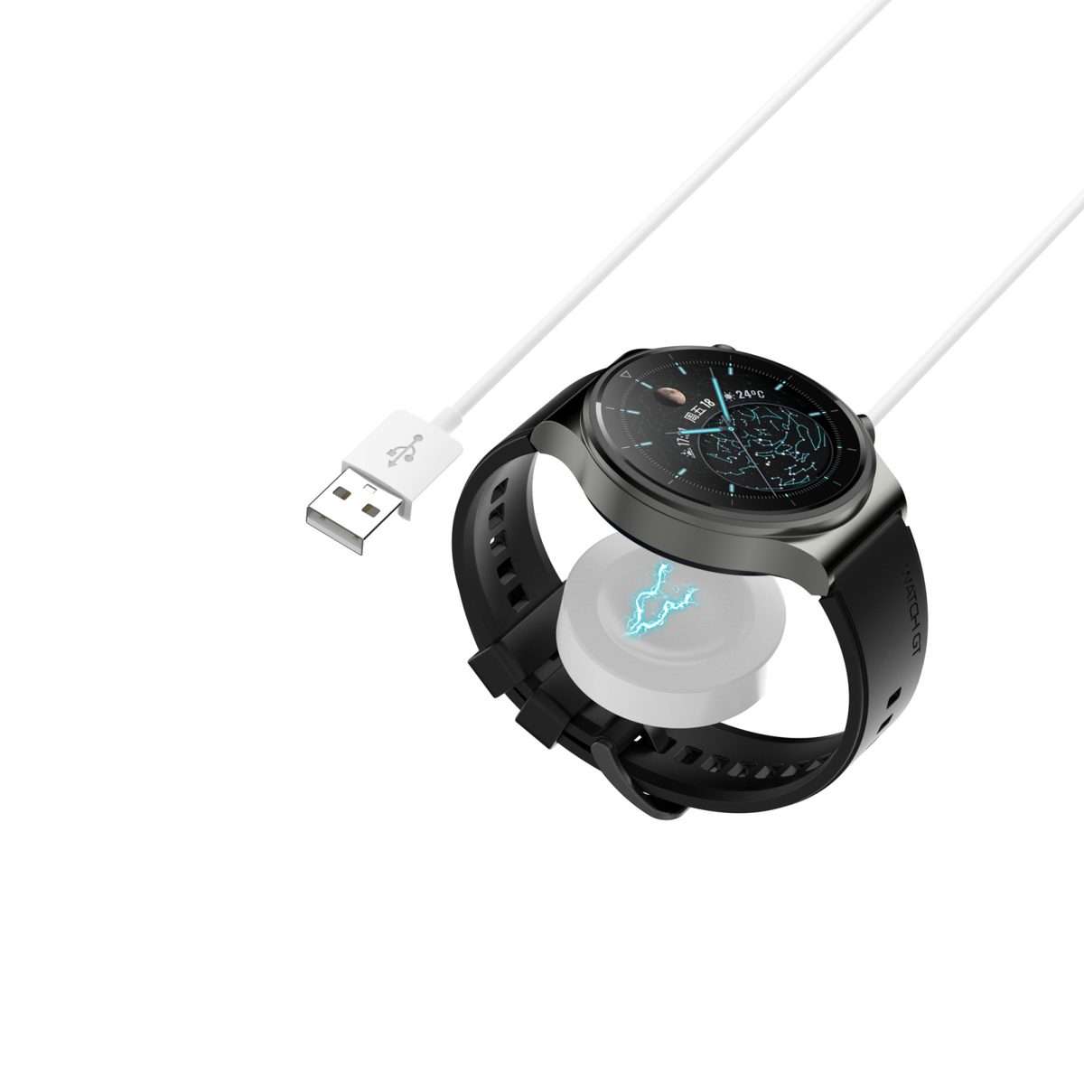 For Huawei Watch GT3 Magnet Integrated Charging Base(White)