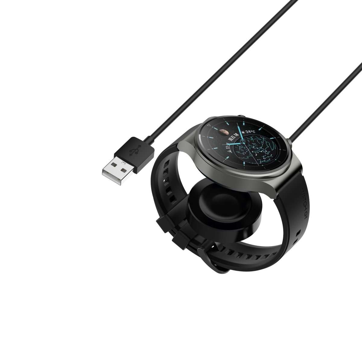 For Huawei Watch GT 2 Pro ECG Magnet Integrated Charging Base(White)