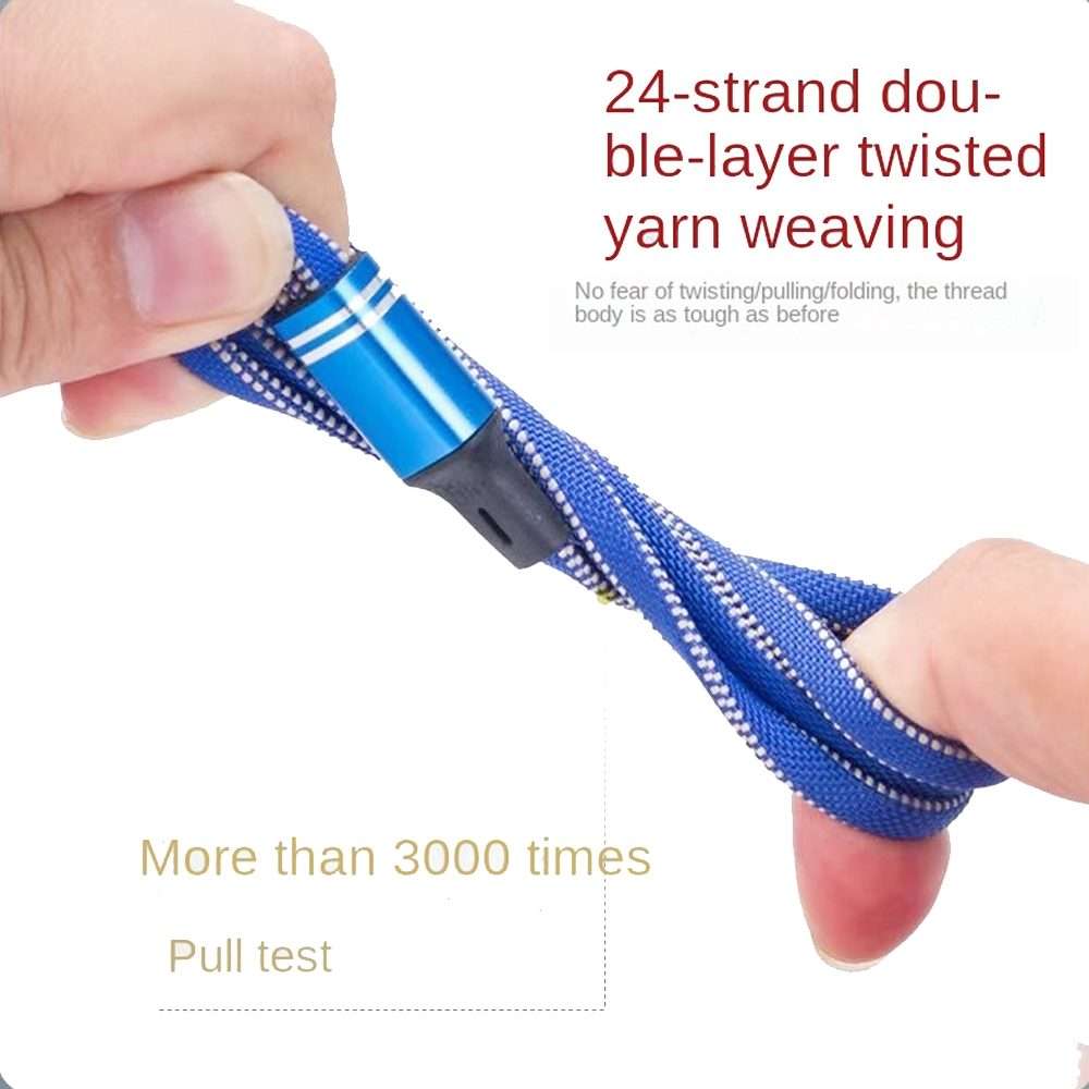 XJ-76 40W 5A 3 in 1 USB to 8 Pin + Type-C + Micro USB Super Flash Charging Cable, Len ... (Colour)