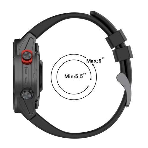For Garmin Fenix 7 22mm Silicone Solid Color Watch Band(Blue)