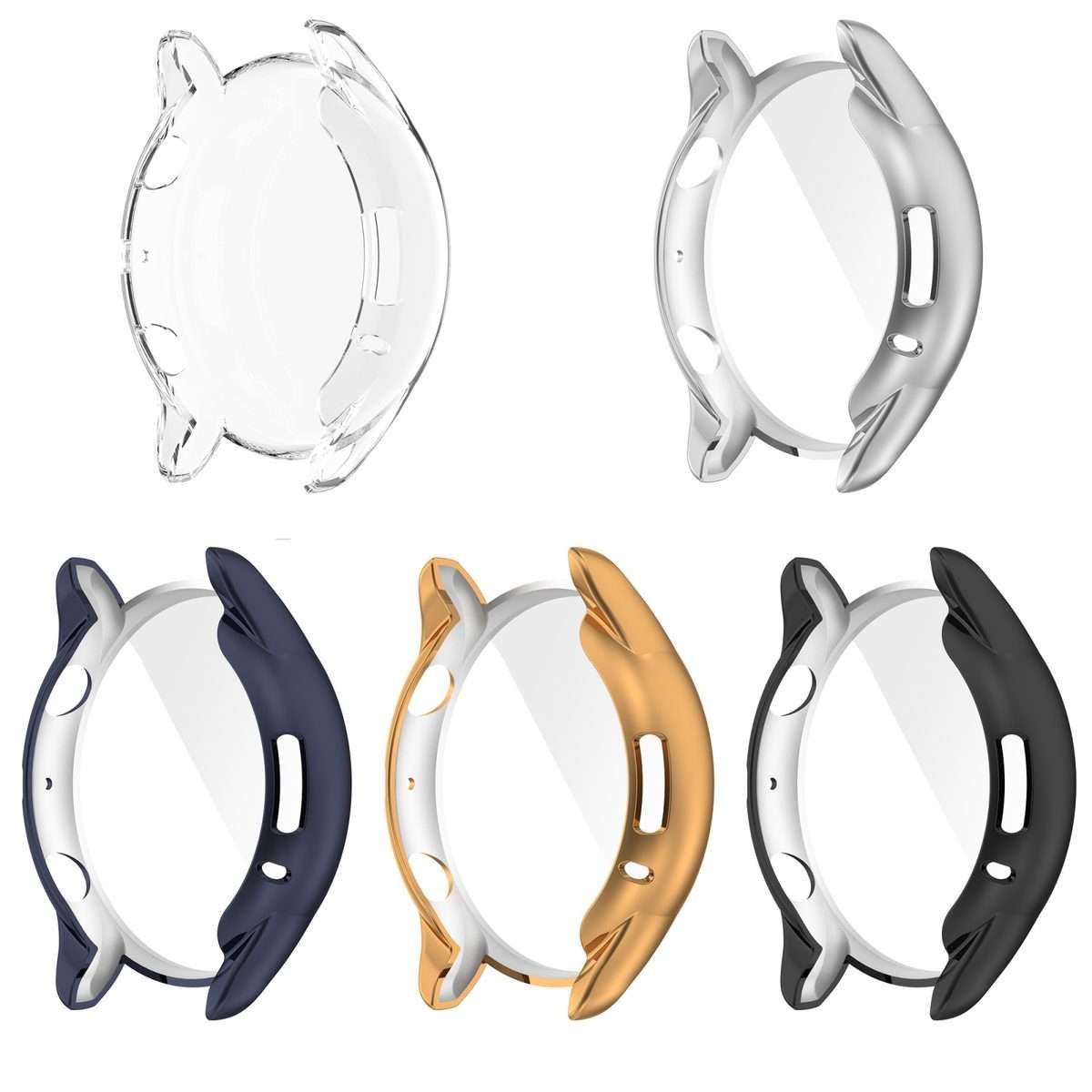 For Amazfit GTR 3 Pro Shockproof TPU Plating Watch Case(Silver)