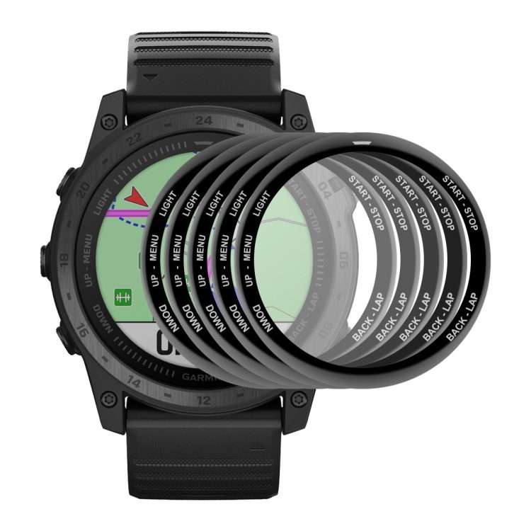 5 PCS For Garmin Tactix 7 / 7 Pro ENKAY 3D Full Coverage Soft PC Edge + PMMA HD Screen Watch Film