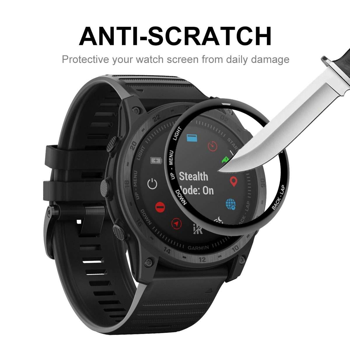5 PCS For Garmin Tactix 7 / 7 Pro ENKAY 3D Full Coverage Soft PC Edge + PMMA HD Screen Watch Film