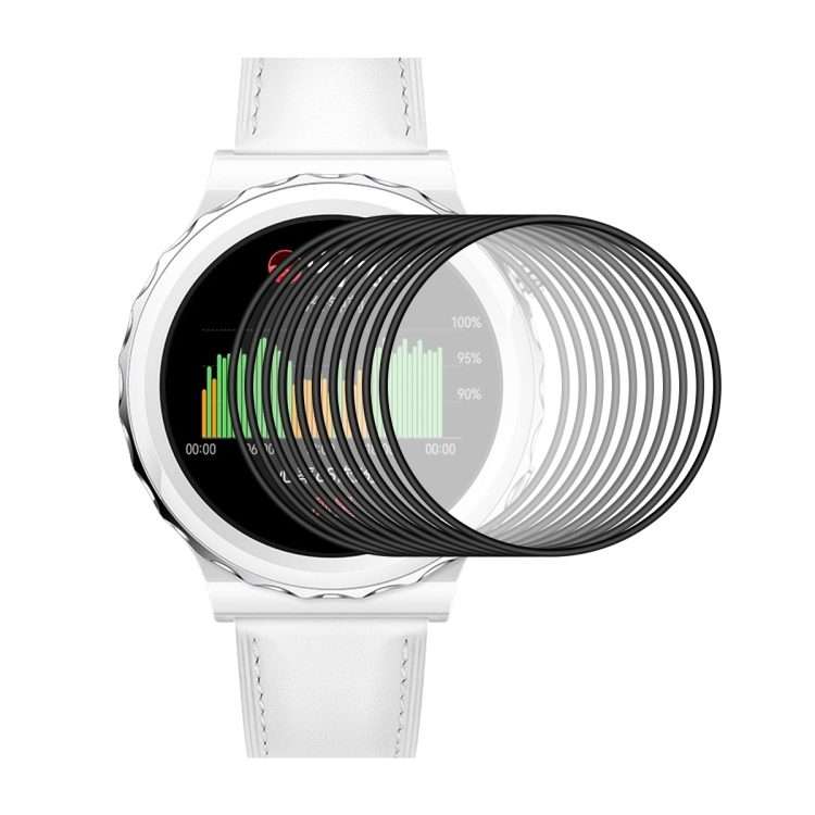 10 PCS For Huawei Watch GT 3 Pro 43mm ENKAY 3D Full Coverage Soft PC Edge + PMMA HD Screen Watch F