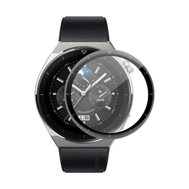 1 PC For Huawei Watch GT 3 Pro 46mm ENKAY 3D Full Coverage Soft PC Edge + PMMA HD Screen Watch Fil