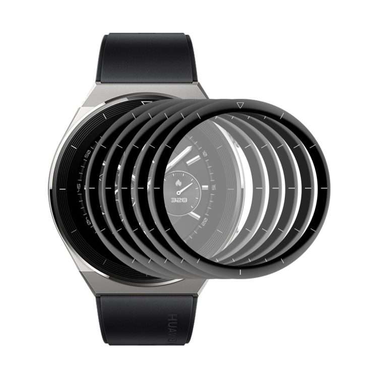 5 PCS For Huawei Watch GT 3 Pro 46mm ENKAY 3D Full Coverage Soft PC Edge + PMMA HD Screen Watch Fi