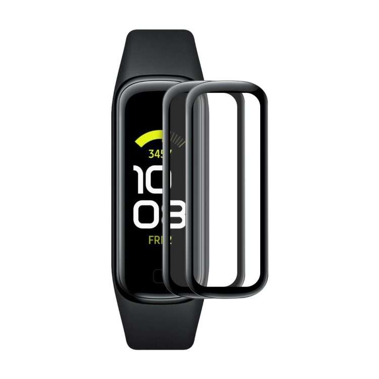 2 PCS For Samsung Galaxy Fit 2 ENKAY Hat-Prince 3D Full Coverage Soft PC Edge + PMMA HD Screen Pro