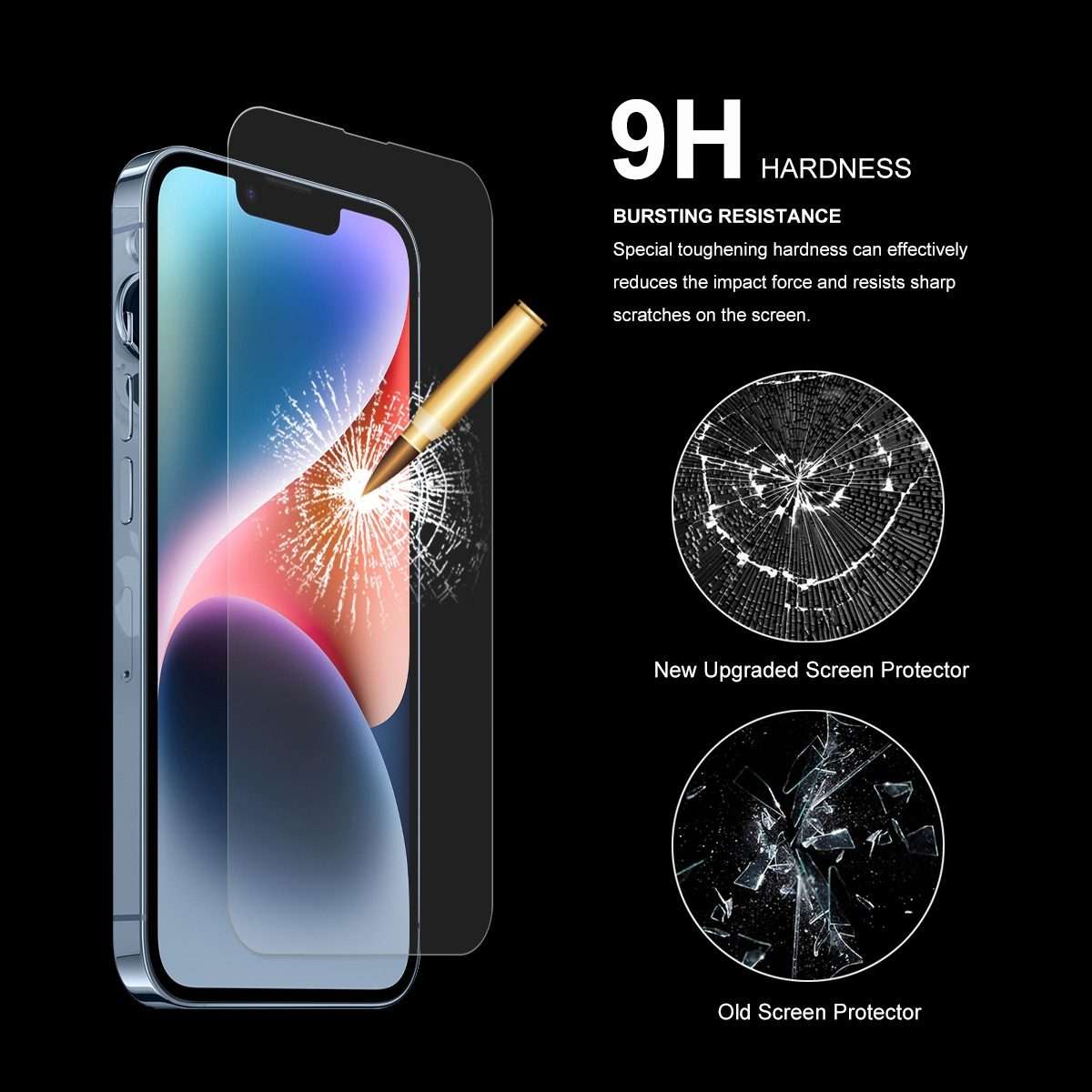 For iPhone 14 Plus / 13 Pro Max 5pcs ENKAY 0.26mm 9H 2.5D Tempered Glass Film