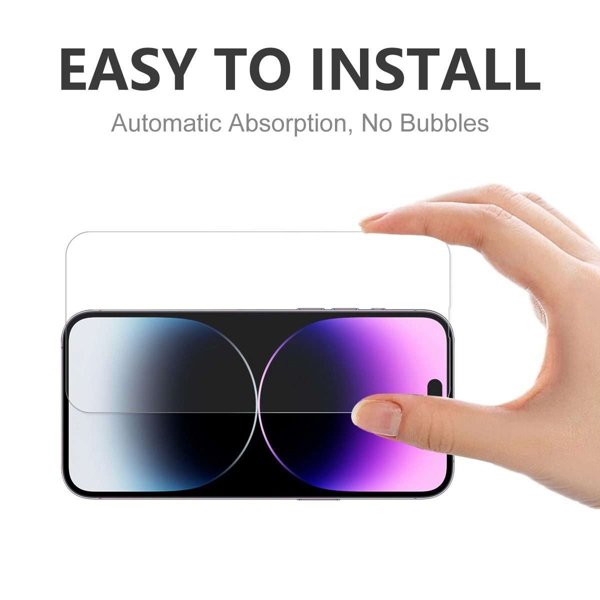 For iPhone 14 Pro 2pcs ENKAY 0.26mm 9H 2.5D Tempered Glass Film