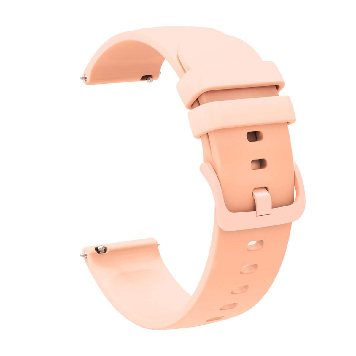 For Amazfit GTR 3 Pro 22mm Solid Color Soft Silicone Watch Band(Pink)