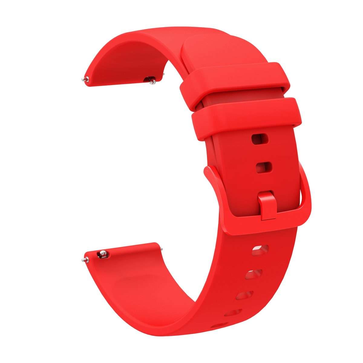 For Amazfit GTR 3 Pro 22mm Solid Color Soft Silicone Watch Band(Red)