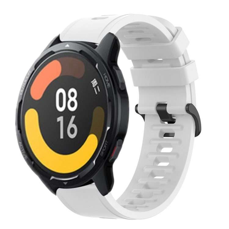For Xiaomi MI Watch S1 Pro 22mm Solid Color Soft Silicone Watch Band(White)