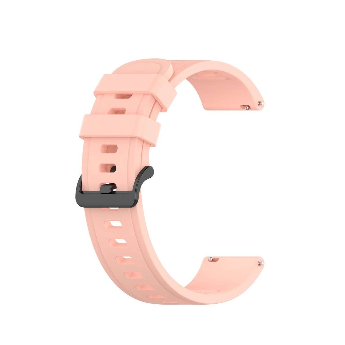 For Xiaomi MI Watch S1 Pro 22mm Solid Color Soft Silicone Watch Band(Pink)
