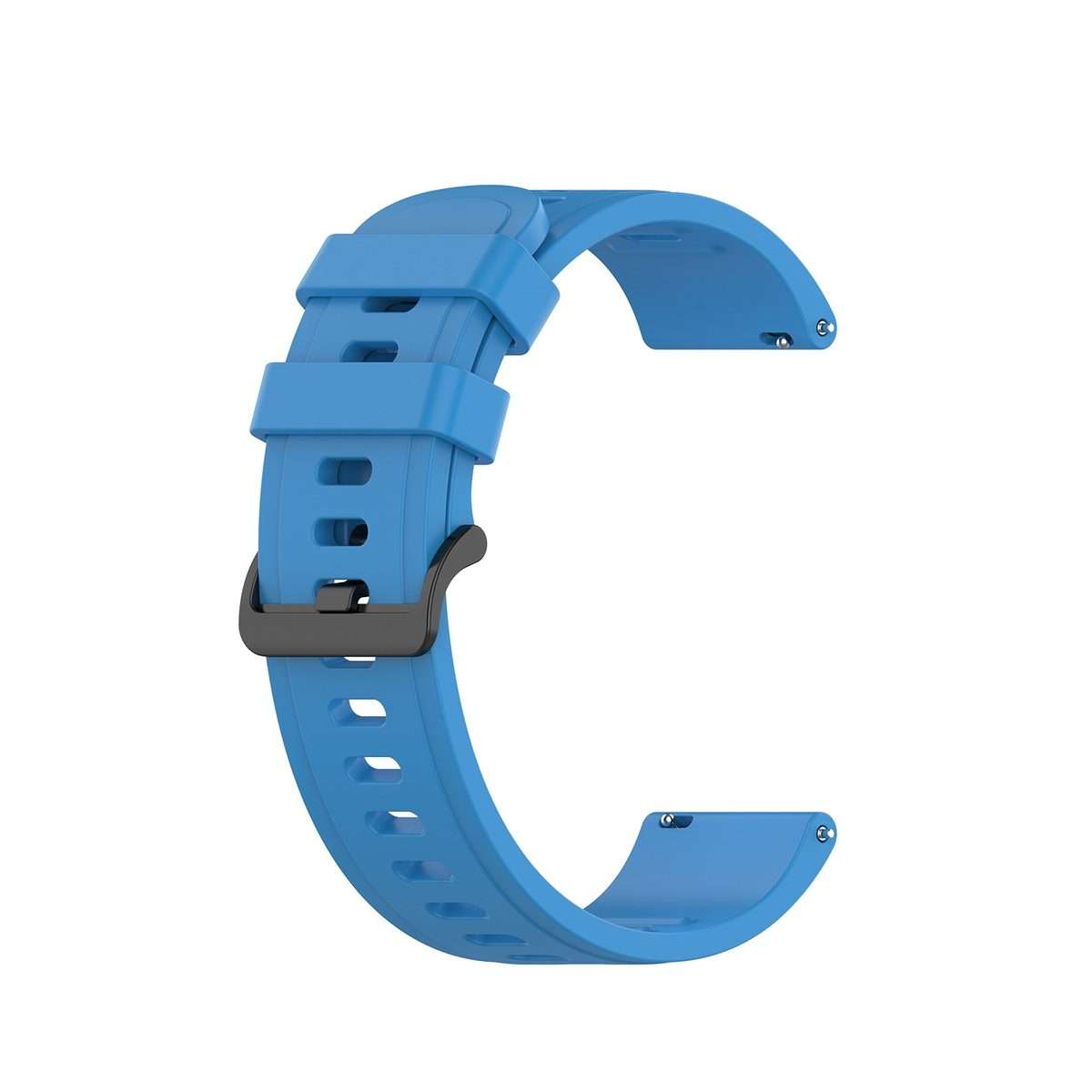 For Xiaomi MI Watch S1 Pro 22mm Solid Color Soft Silicone Watch Band(Blue)