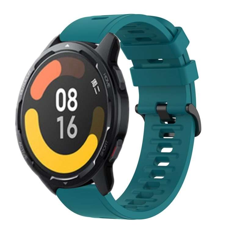 For Xiaomi MI Watch S1 Pro 22mm Solid Color Soft Silicone Watch Band(Green)