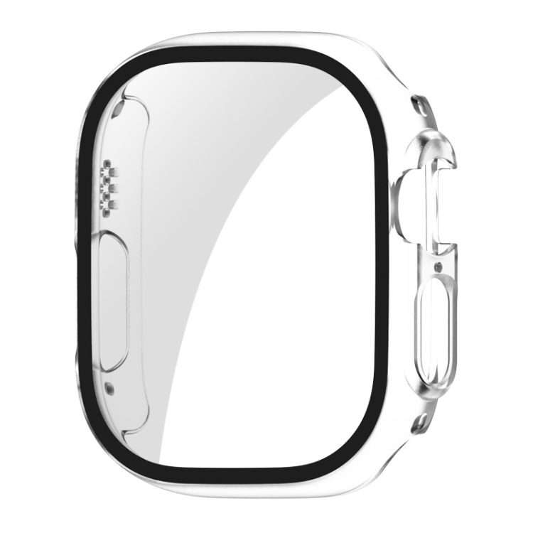 For Apple Watch Ultra 3 / 2 / 1 49mm ENKAY PC Frame 9H Tempered Glass Case(Transparent)