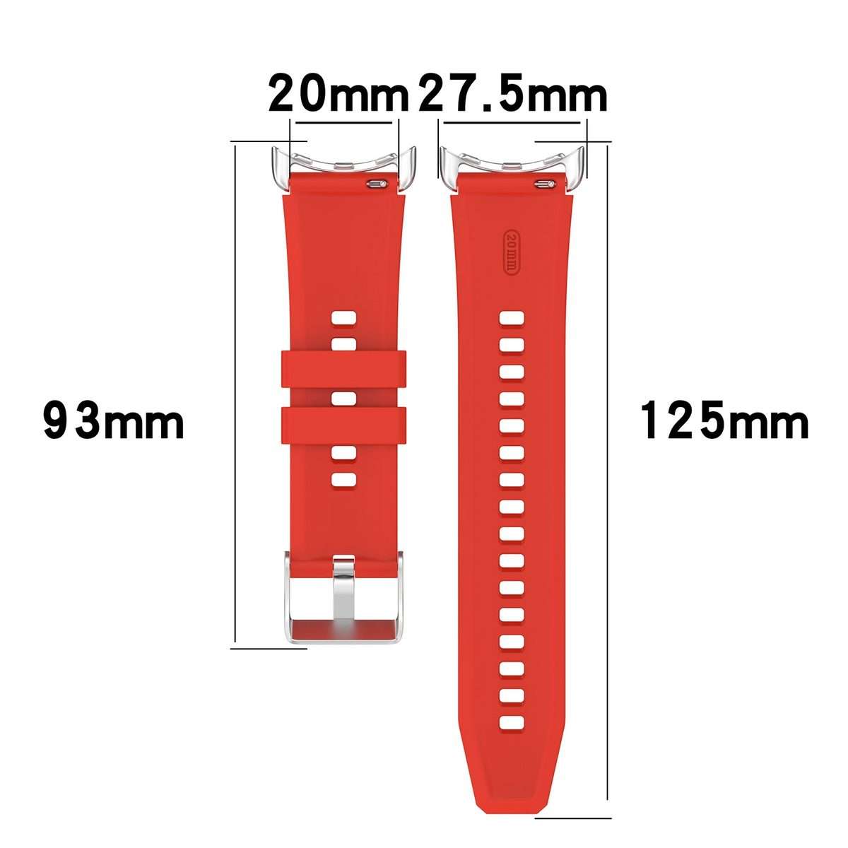 For Google Pixel Watch 4 / 3 / 2 / 1 41mm Metal Connector Solid Color Silicone Wa ... (Water Duck)