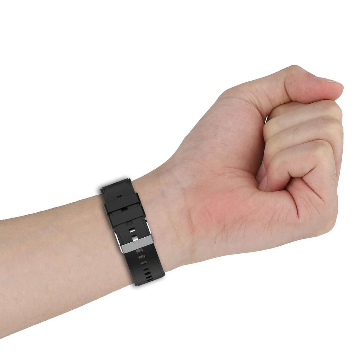 For Google Pixel Watch 4 / 3 / 2 / 1 41mm Metal Connector Solid Color Silicone Wa ... (Water Duck)