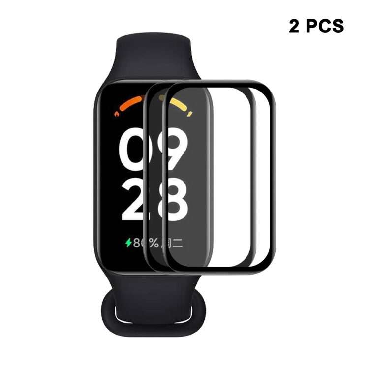 2 PCS For Redmi Smart Band 2 ENKAY Hat-Prince 3D Full Coverage Soft PC Edge + PMMA HD Screen Prote