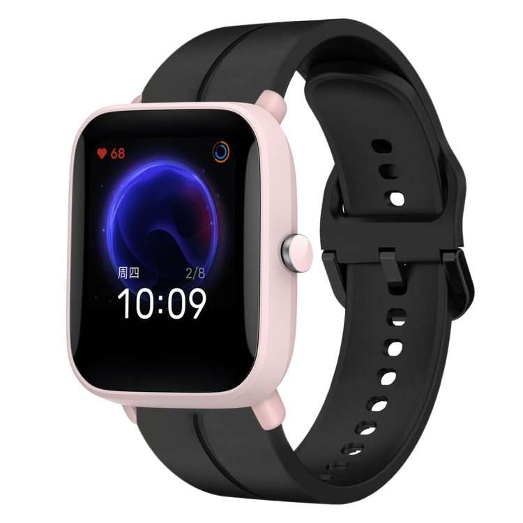 For Amazfit Pop Pro 20mm Loop Silicone Watch Band(Black)