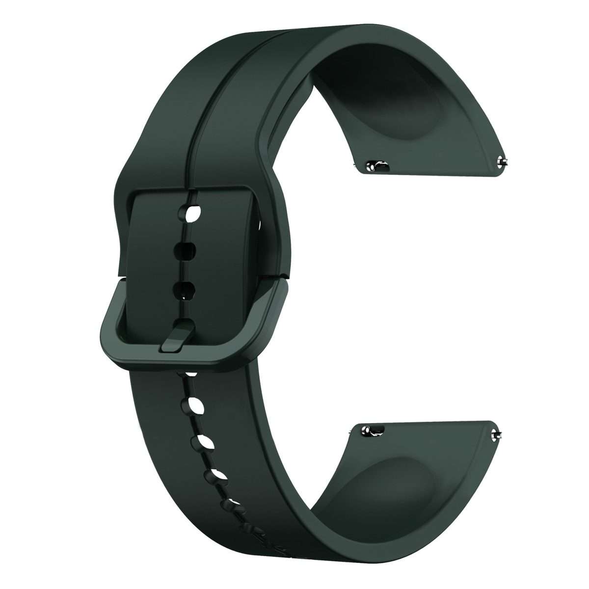 For Amazfit Pop Pro 20mm Loop Silicone Watch Band(Dark Green)