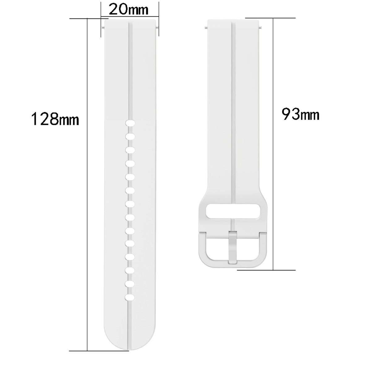 For Amazfit Pop Pro 20mm Loop Silicone Watch Band(Dark Green)