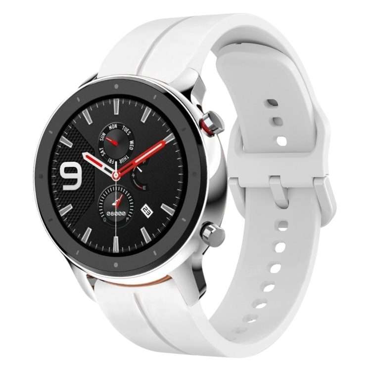 For Amazfit GTR 4 Pro 22mm Loop Silicone Watch Band(White)