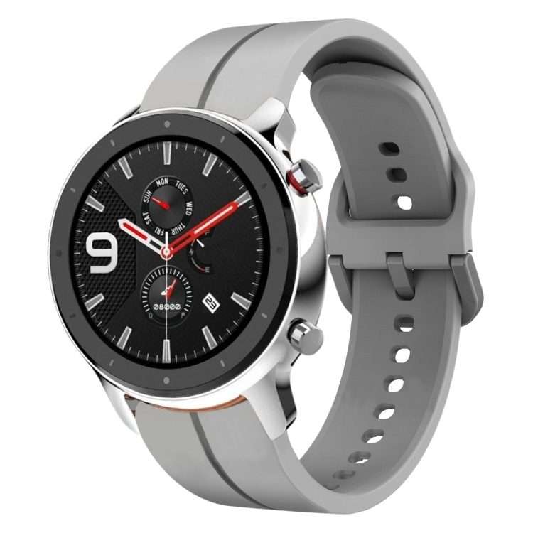 For Amazfit GTR 4 Pro 22mm Loop Silicone Watch Band(Grey)