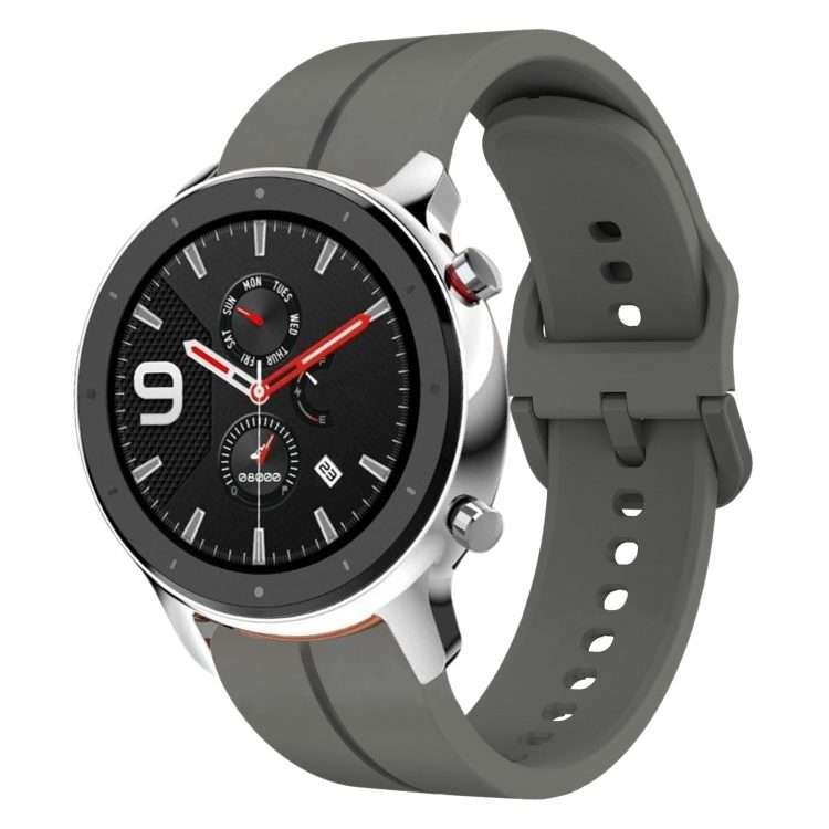 For Amazfit GTR 4 Pro 22mm Loop Silicone Watch Band(Dark Grey)