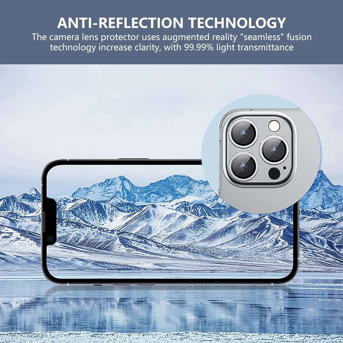 For iPhone 14 Pro / 14 Pro Max ENKAY Hat-Prince Anti-reflection Camera Lens Alum ... (Dark Purple)