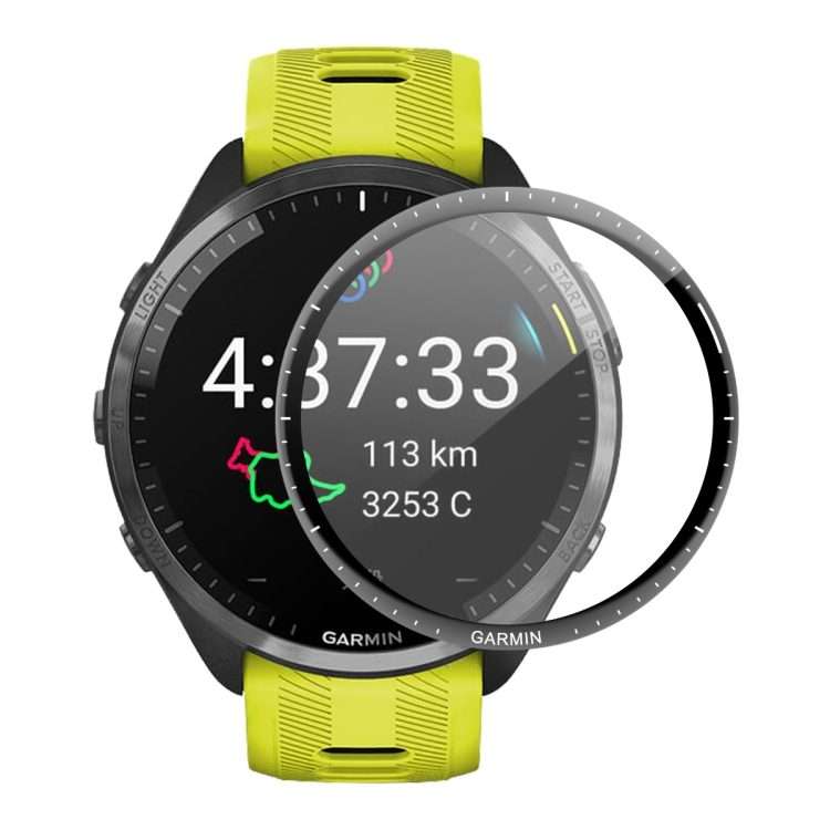 2pcs For Garmin Forerunner 965 ENKAY Hat-Prince 3D Full Coverage Soft PC Edge + PMMA HD Screen Pro