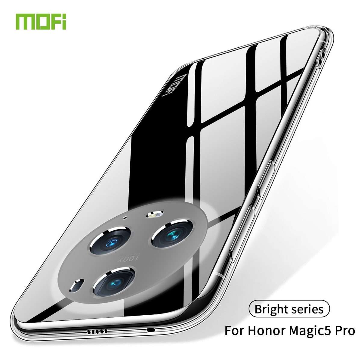 For Honor Magic5 Pro MOFI Ming Series Ultra-thin TPU Phone Case(Transparent)