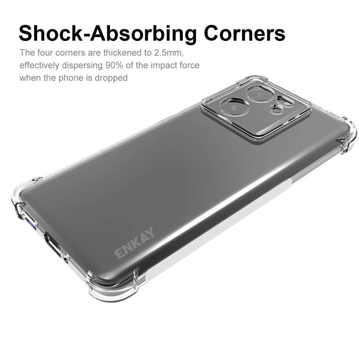 For Redmi K60 Ultra ENKAY Hat-Prince Transparent TPU Shockproof Phone Case